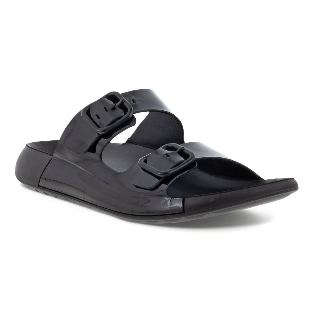 Womens 2nd Cozmo Slide - Black Patent - Image 6