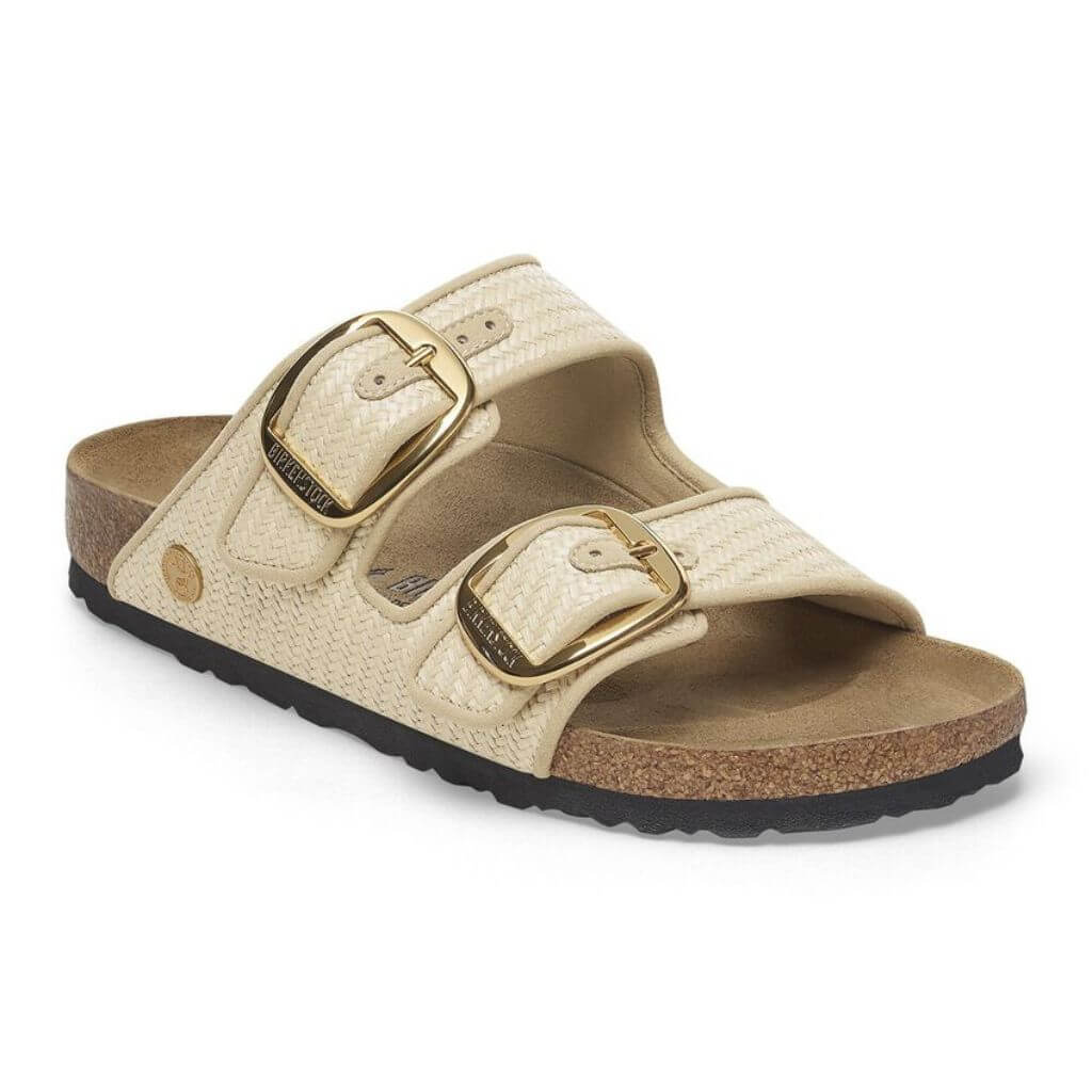 Arizona Big Buckle Textile Narrow - Raffia Natural - Image 8