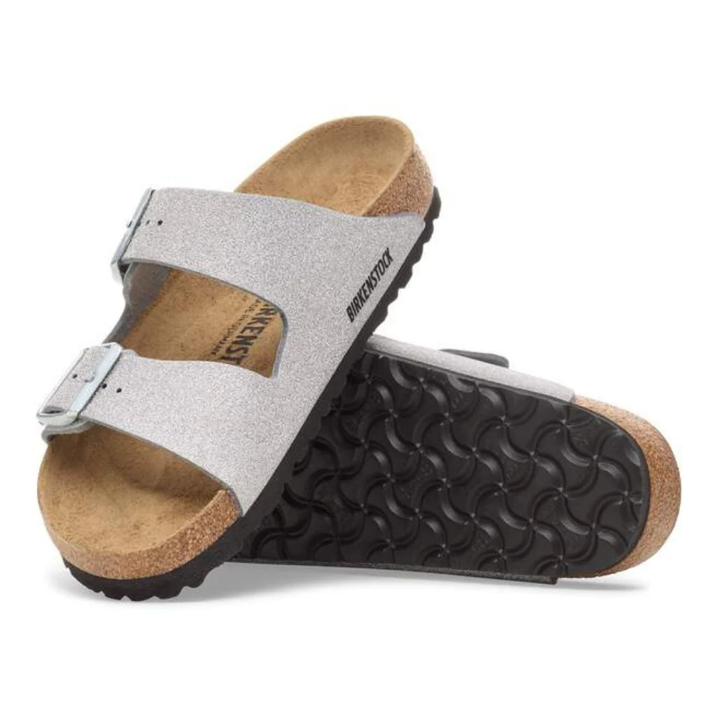 Arizona Birko Flor Narrow - Shiny Glitter Silver - Image 4