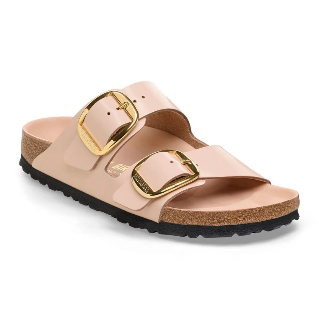 Arizona High Shine Leather Big Buckle Narrow - New Beige - Image 3