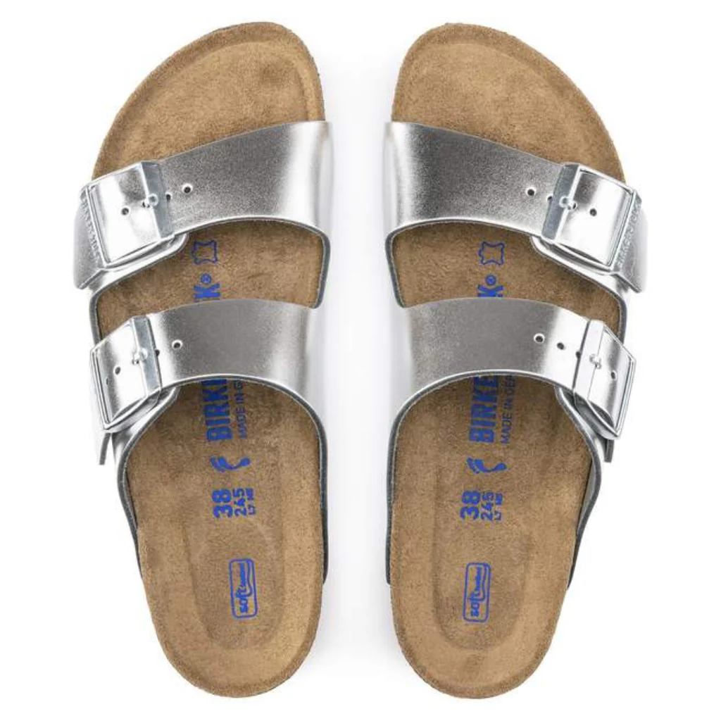 Arizona Leather Soft Footbed - Metallic Silver - Image 3