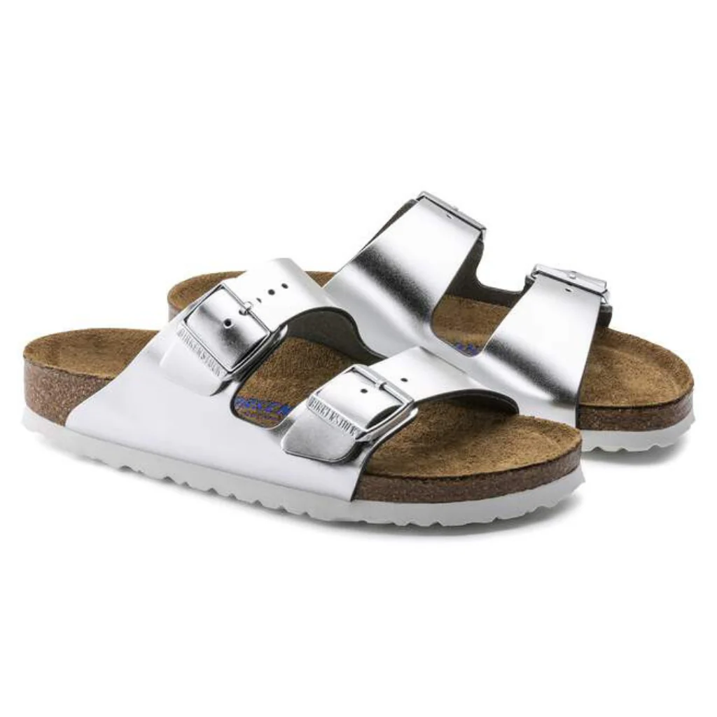 Arizona Leather Soft Footbed - Metallic Silver - Image 7