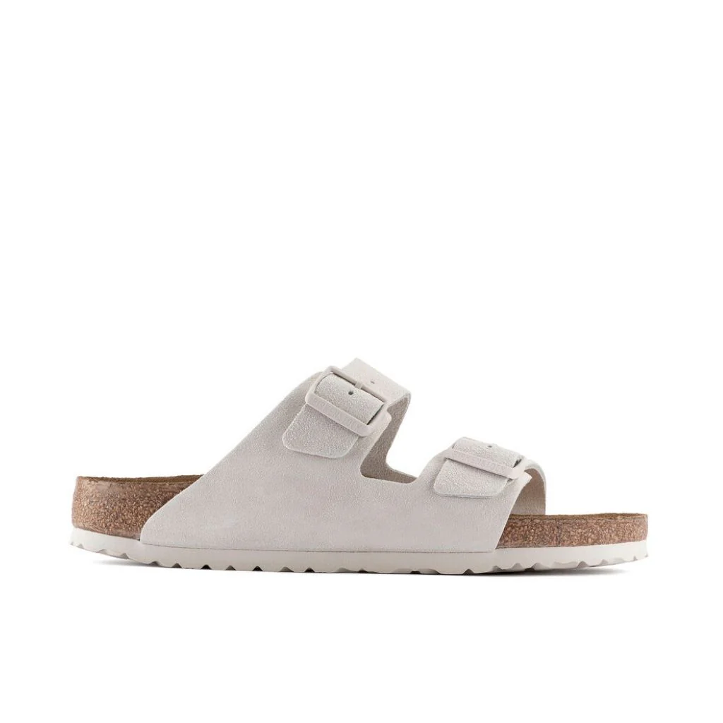 Arizona Suede Soft Footbed Narrow - Antique White