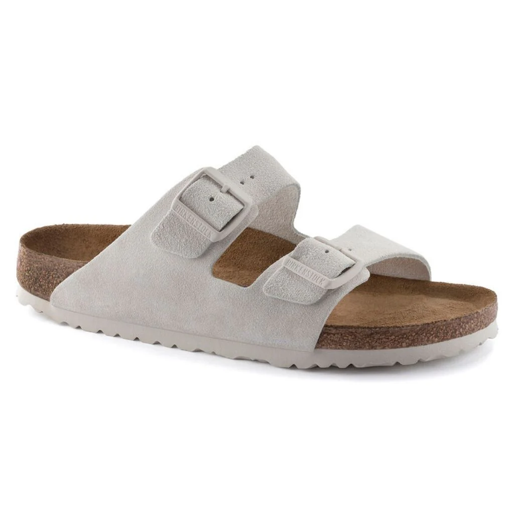 Arizona Suede Soft Footbed Narrow - Antique White - Image 3