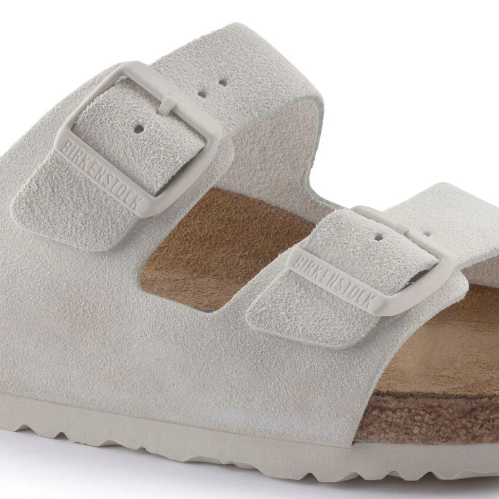 Arizona Suede Soft Footbed Narrow - Antique White - Image 4