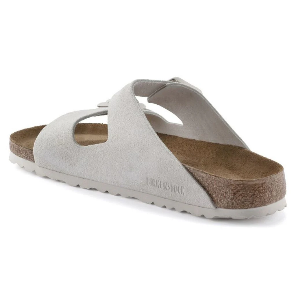 Arizona Suede Soft Footbed Narrow - Antique White - Image 5