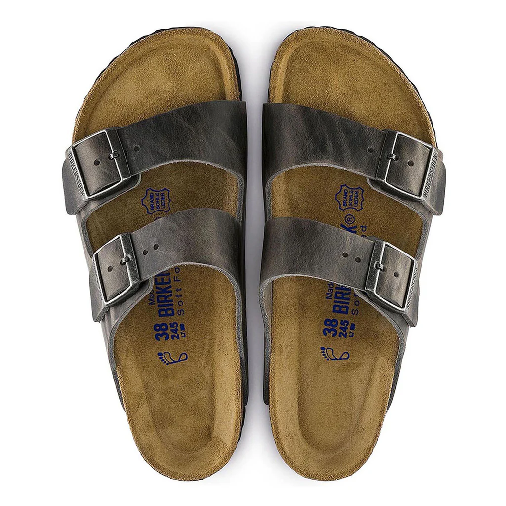 Arizona Leather Soft Footbed - Iron - Image 6