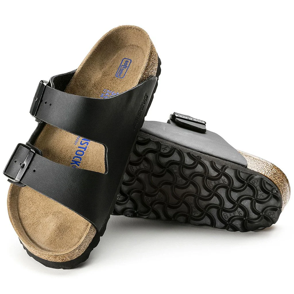 Arizona Birko Flor Soft Footbed Narrow - Black - Image 3
