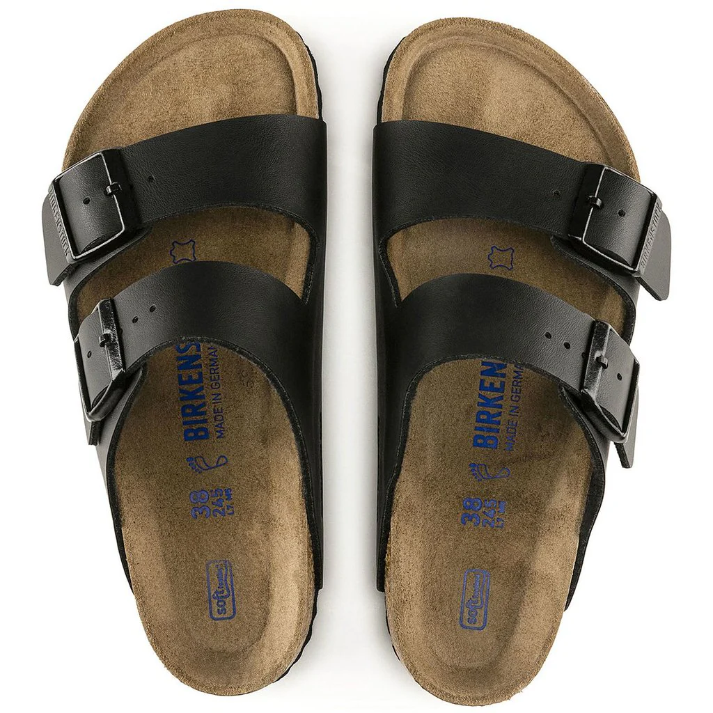 Arizona Birko Flor Soft Footbed Narrow - Black - Image 5