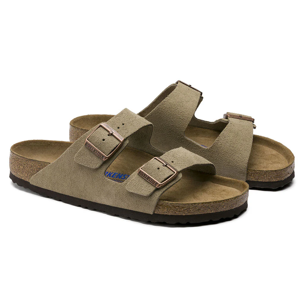 Arizona Suede Soft Footbed Narrow - Taupe - Image 4