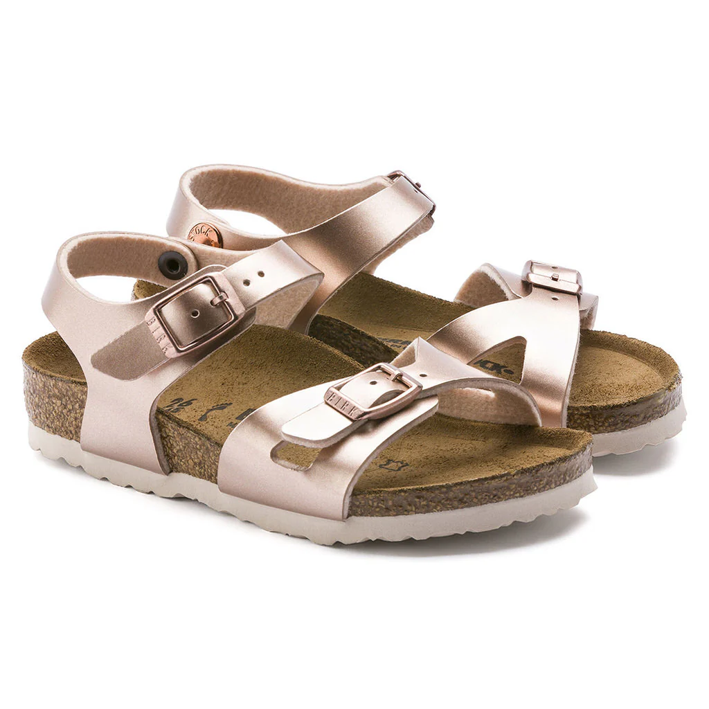Rio Birko Flor Kids Narrow - Metallic Copper - Image 4