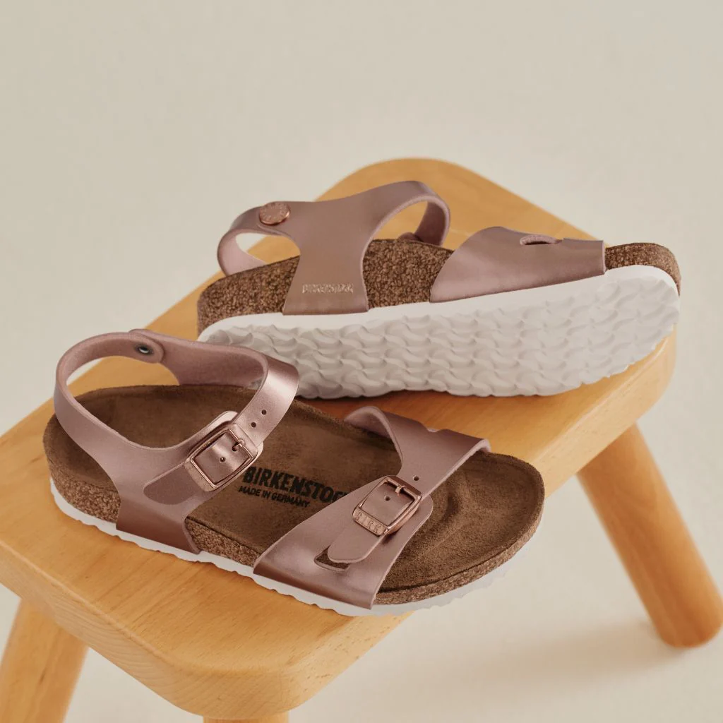 Rio Birko Flor Kids Narrow - Metallic Copper - Image 5