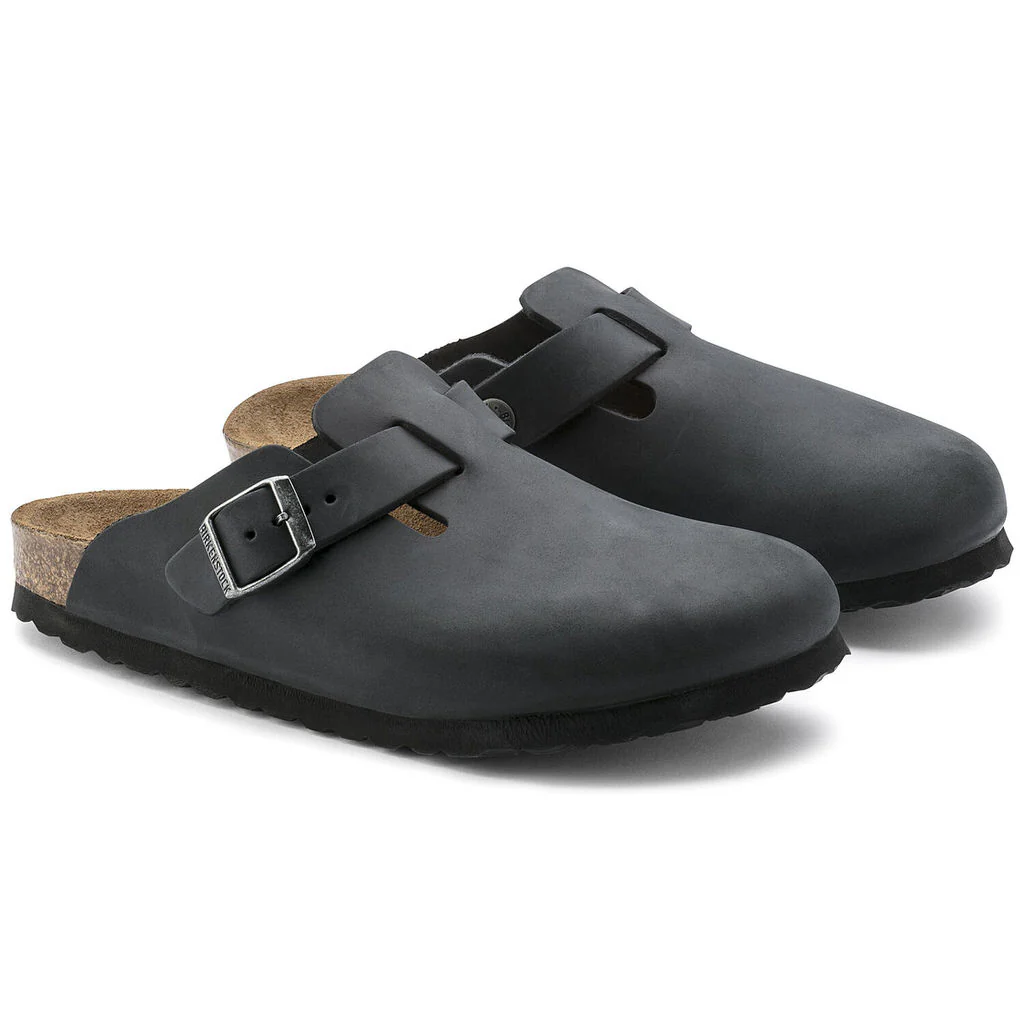 Boston Oiled Leather Narrow - Black - Image 5