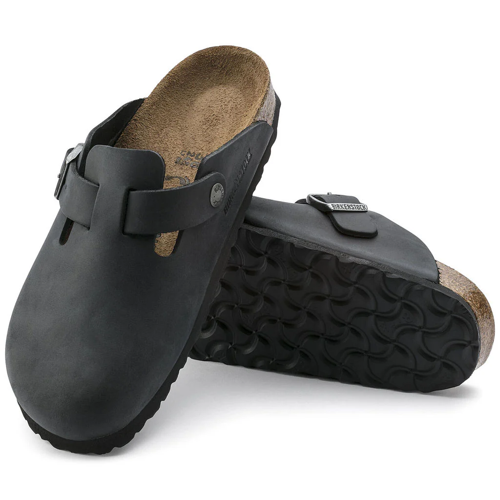 Boston Oiled Leather Narrow - Black - Image 6