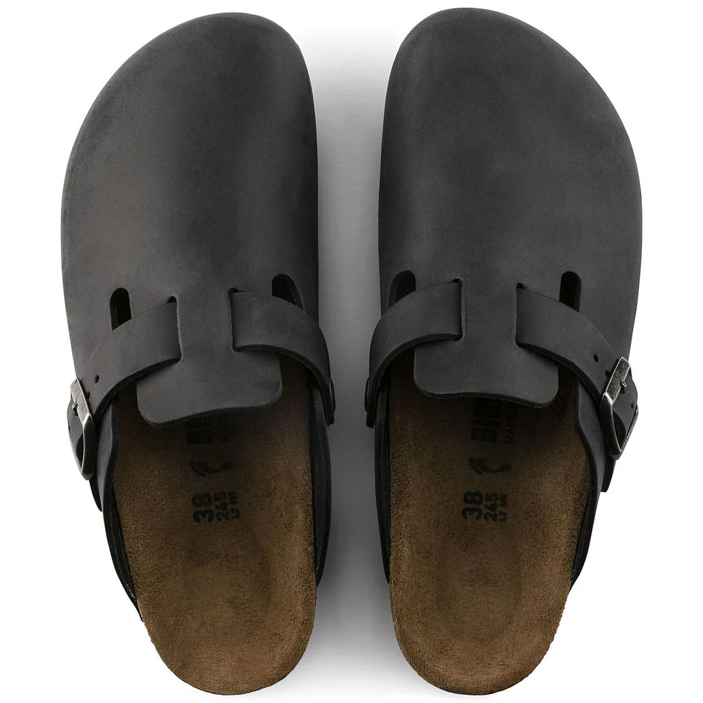 Boston Oiled Leather Narrow - Black - Image 7