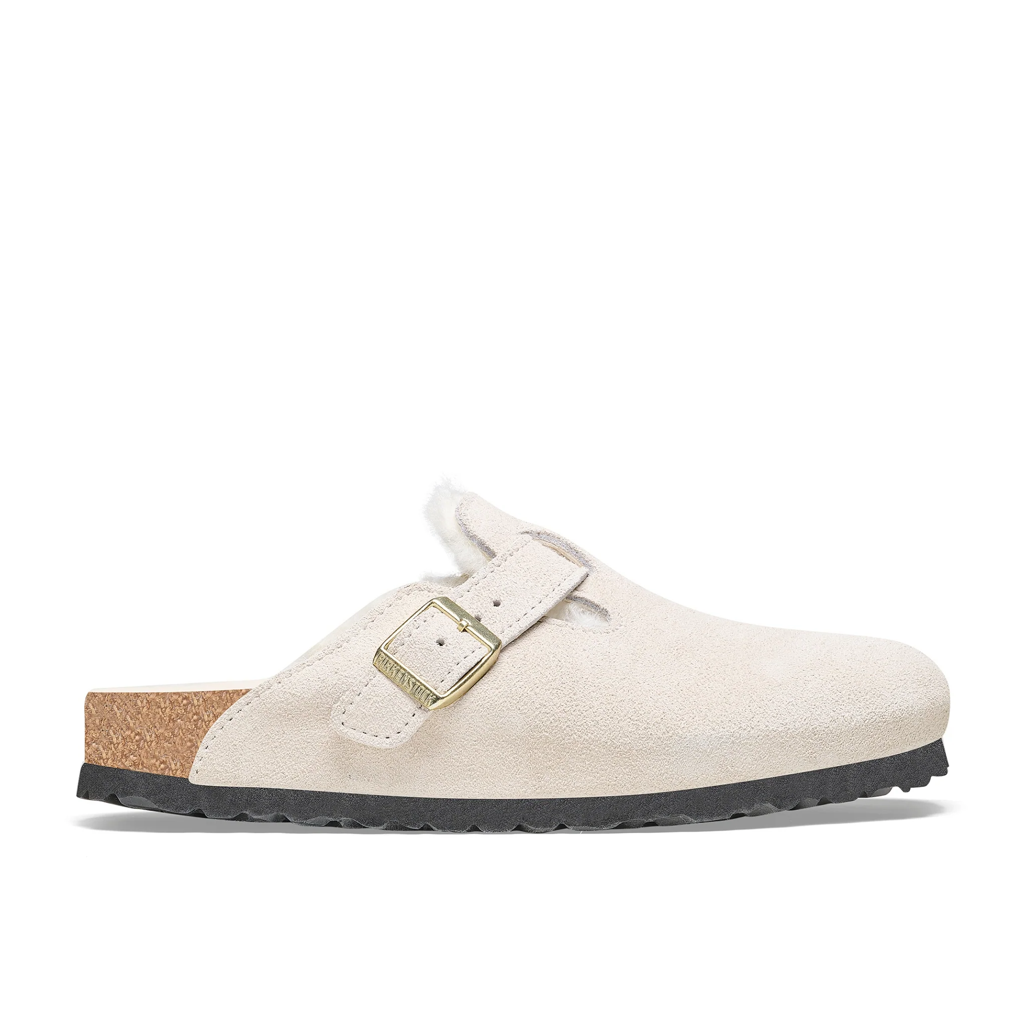 Boston Suede Shearling Narrow- Antique White