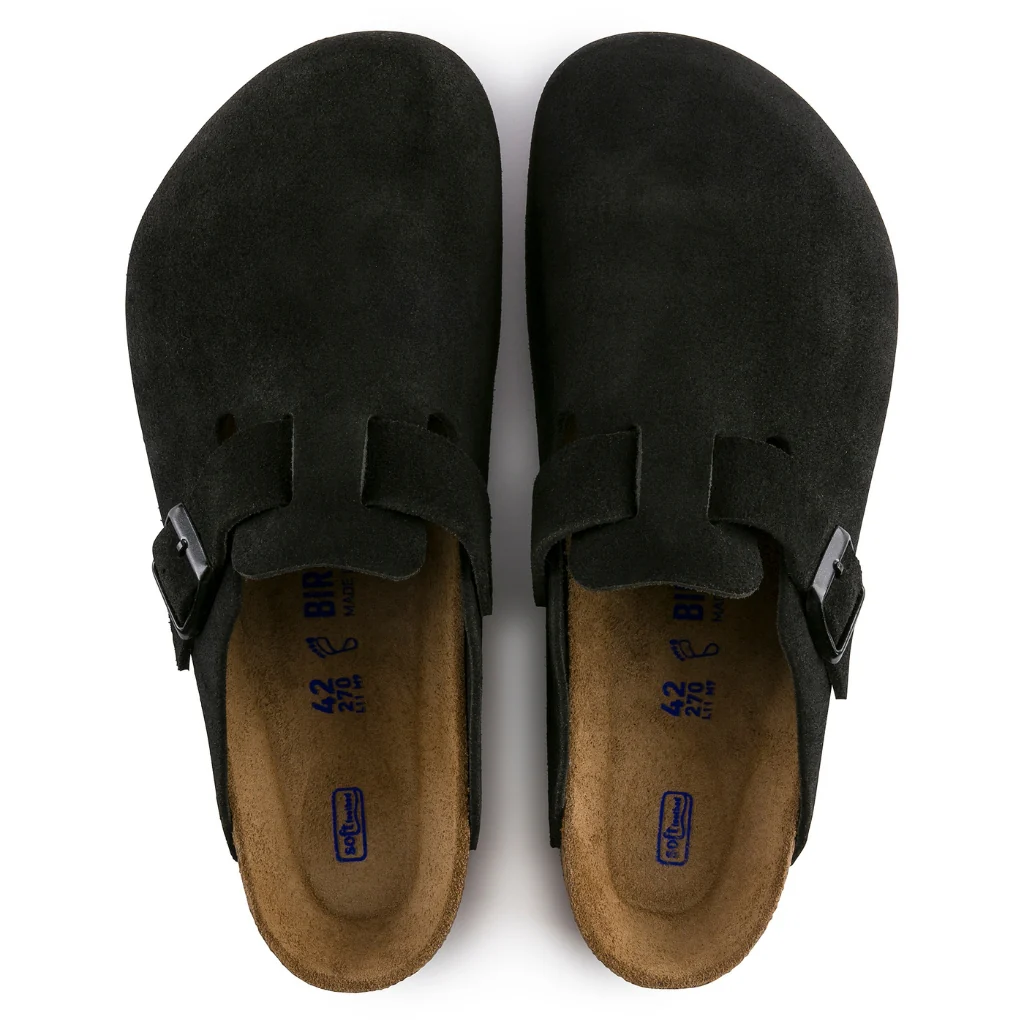Boston Suede Soft Footbed -Black - Image 4