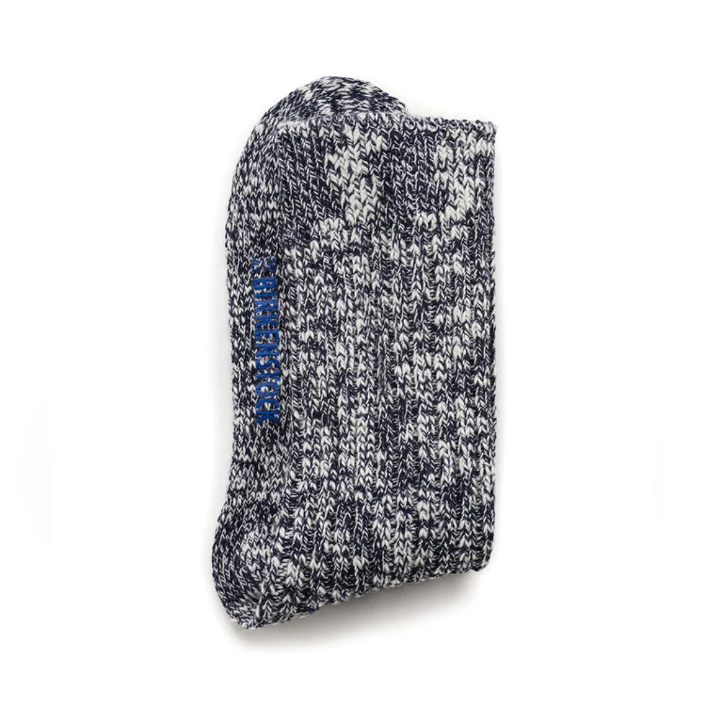 Cotton Slub Socks - Blue White - Image 4