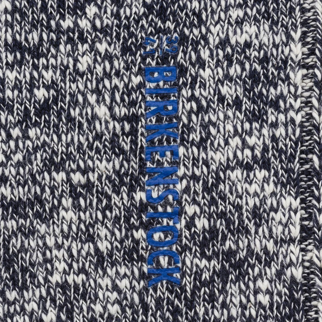 Cotton Slub Socks - Blue White - Image 5