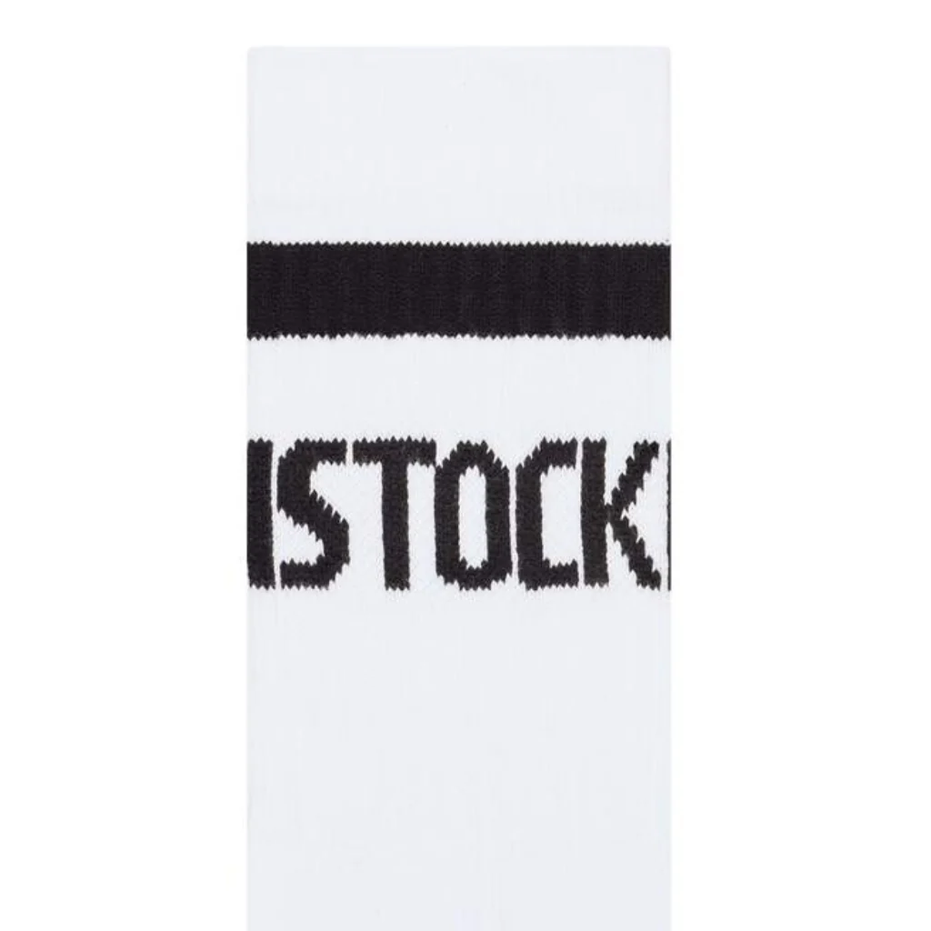 Cotton Tennis Socks - White/Black - Image 2
