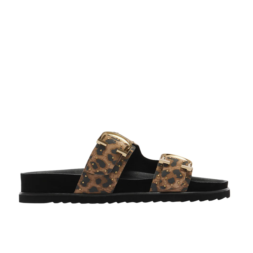 Deon - Dark Leopard Print Stud