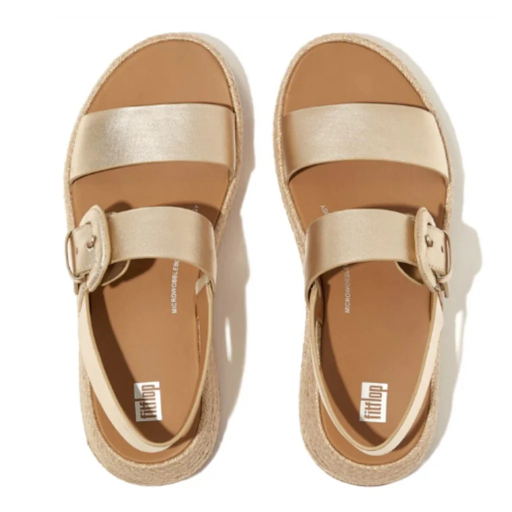 F-Mode Espadrille Sandal - Gold - Image 2