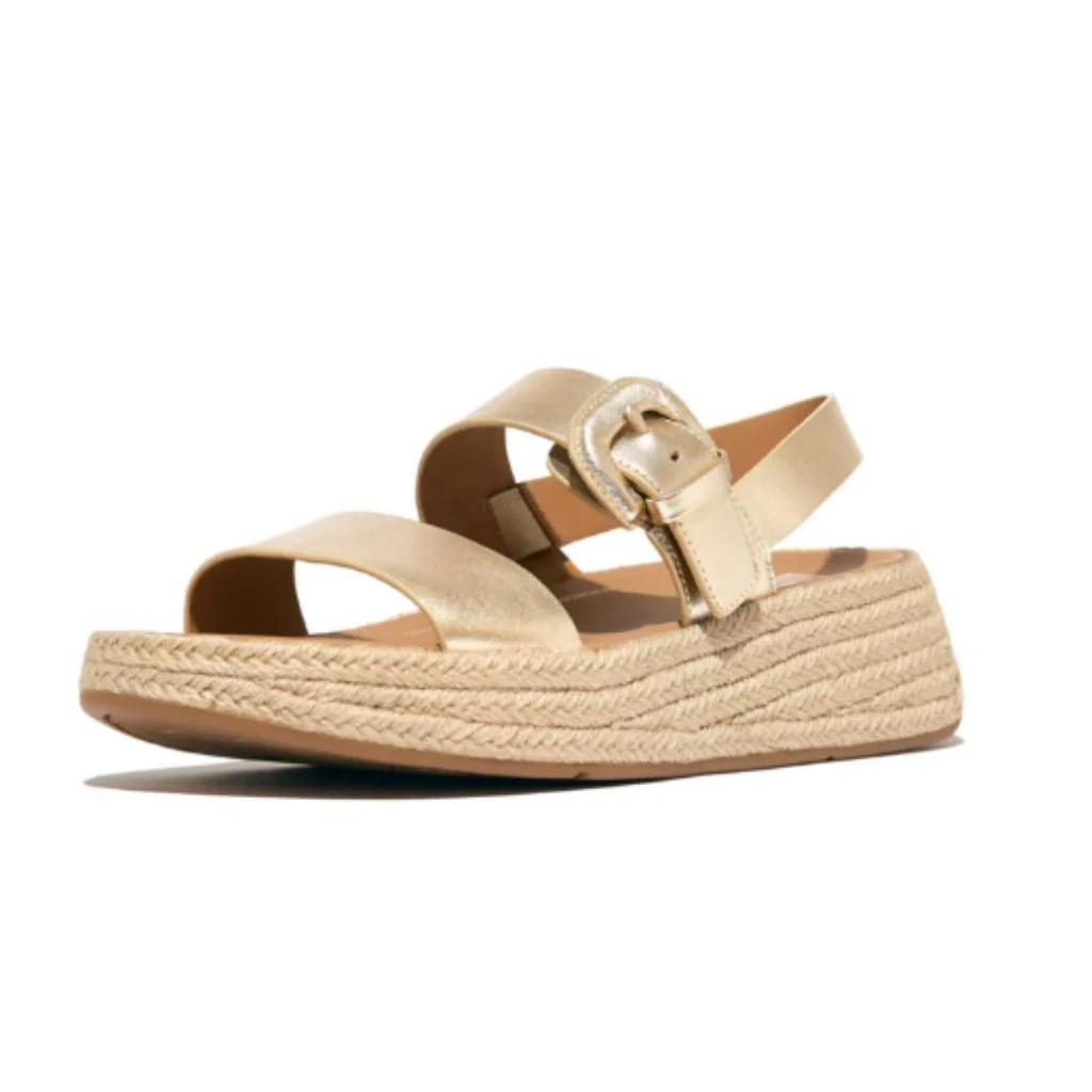F-Mode Espadrille Sandal - Gold - Image 3