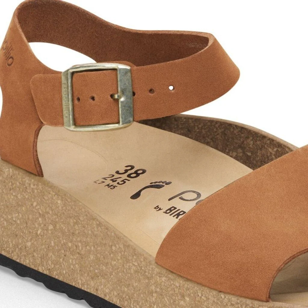 Glenda Nubuck Leather Narrow - Pecan - Image 2