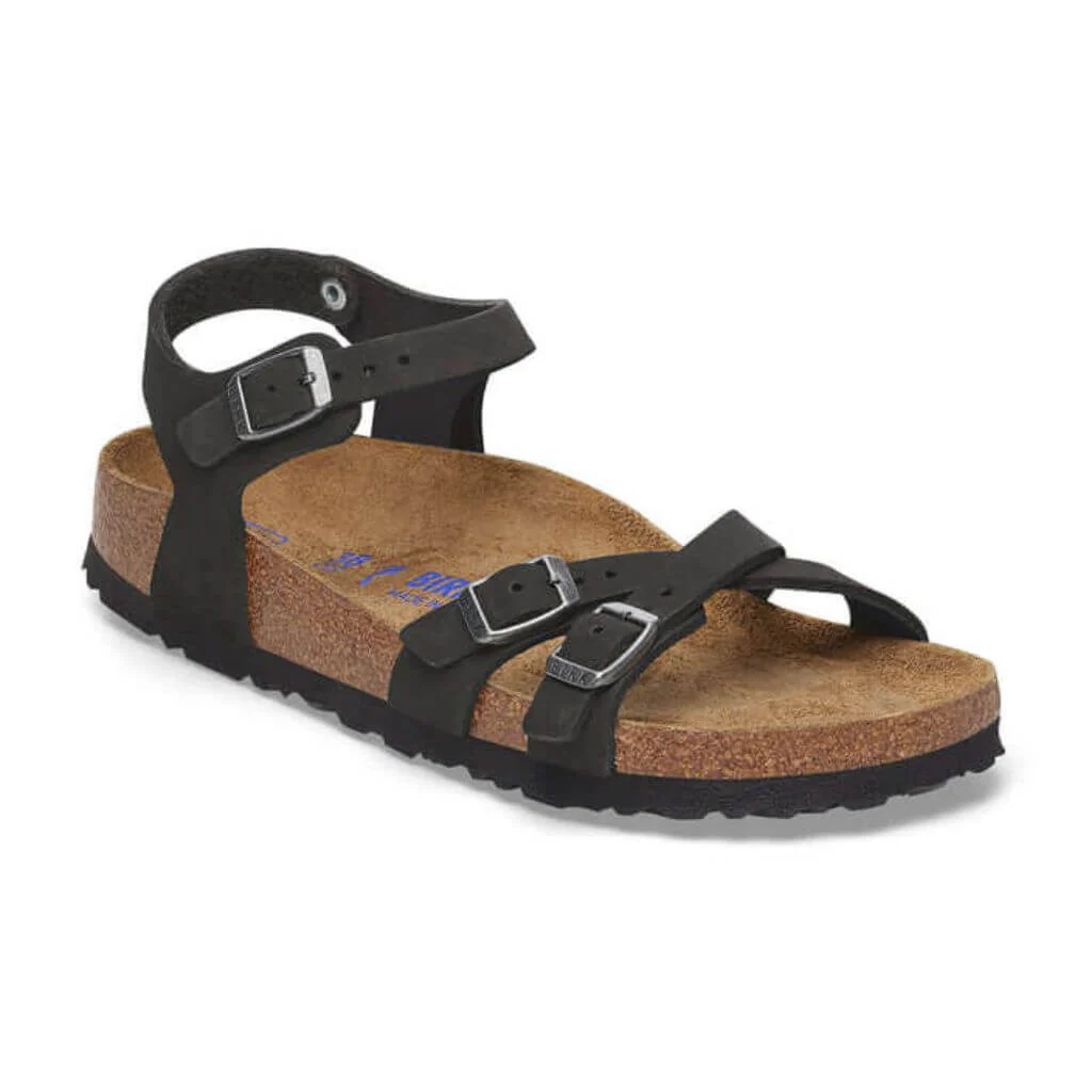 Kumba Nubuck Leather - Black - Image 2