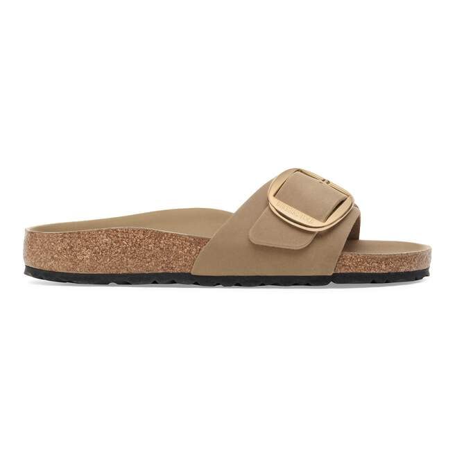 Madrid Oiled Leather Big Buckle Narrow - Tobacco Brown