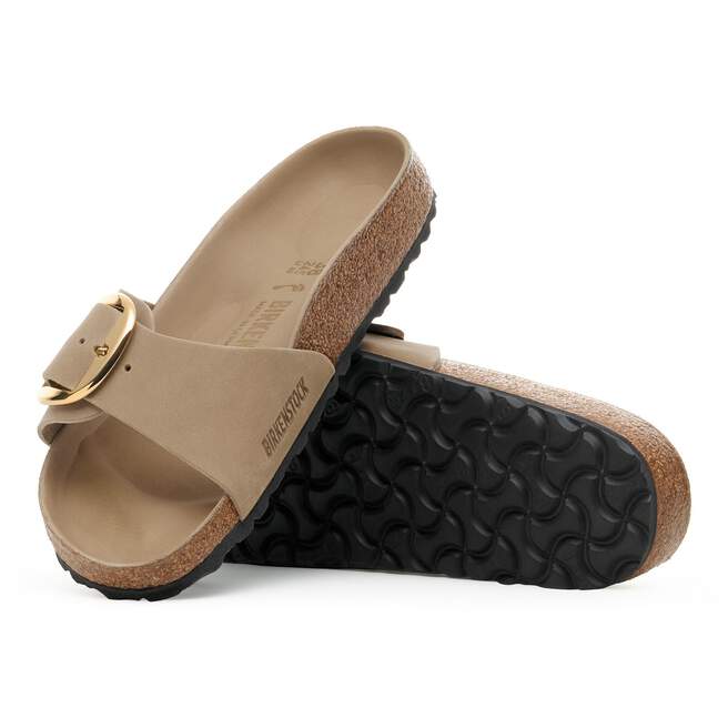 Madrid Oiled Leather Big Buckle Narrow - Tobacco Brown - Image 6