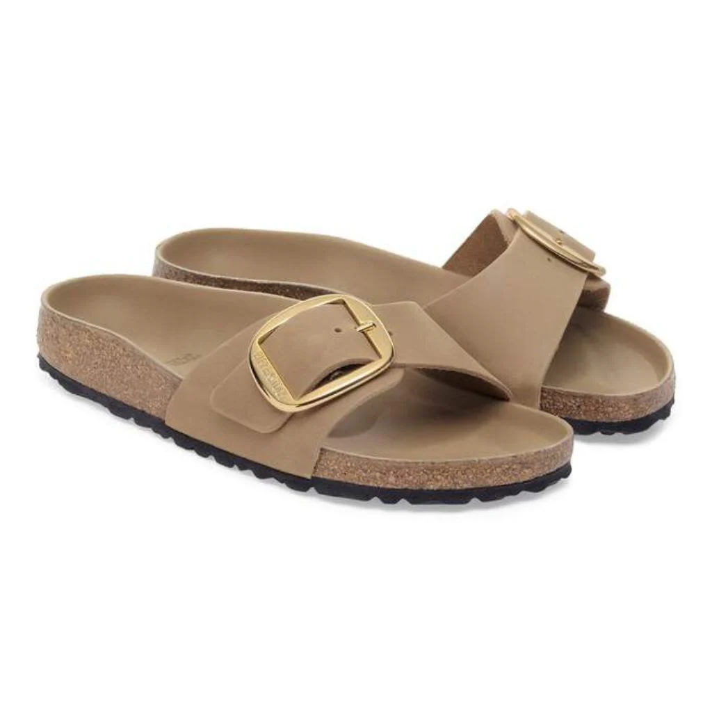 Madrid Oiled Leather Big Buckle - Tobacco Brown - Image 4