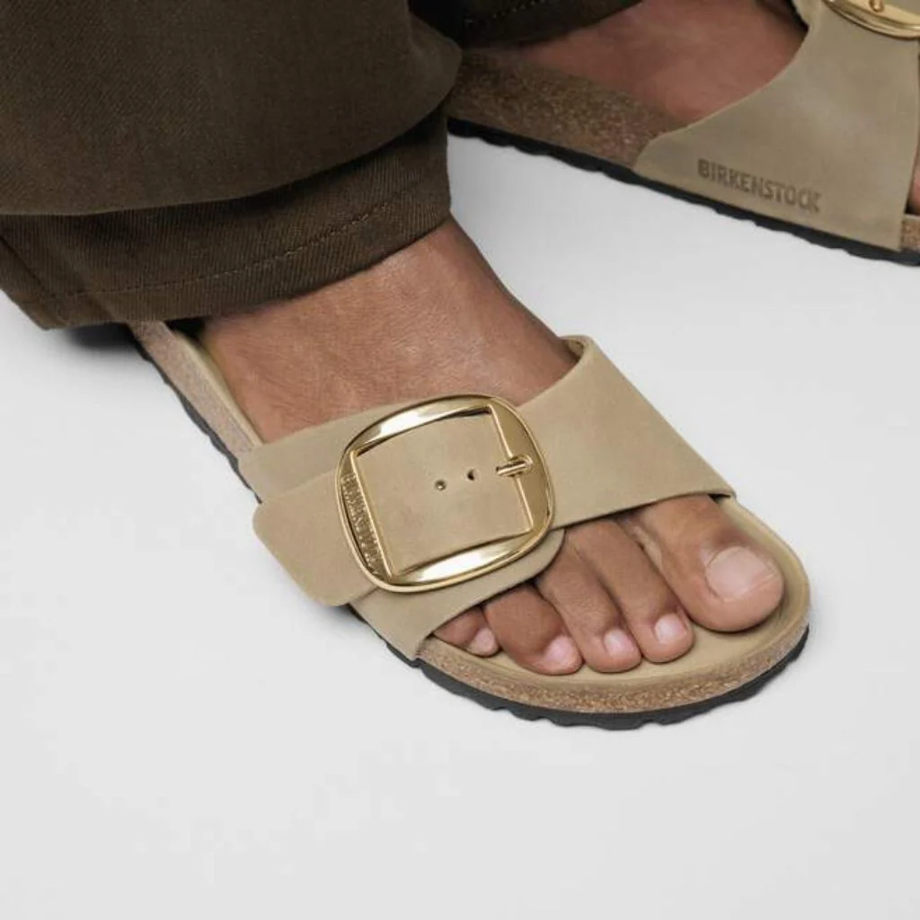 Madrid Oiled Leather Big Buckle - Tobacco Brown - Image 5