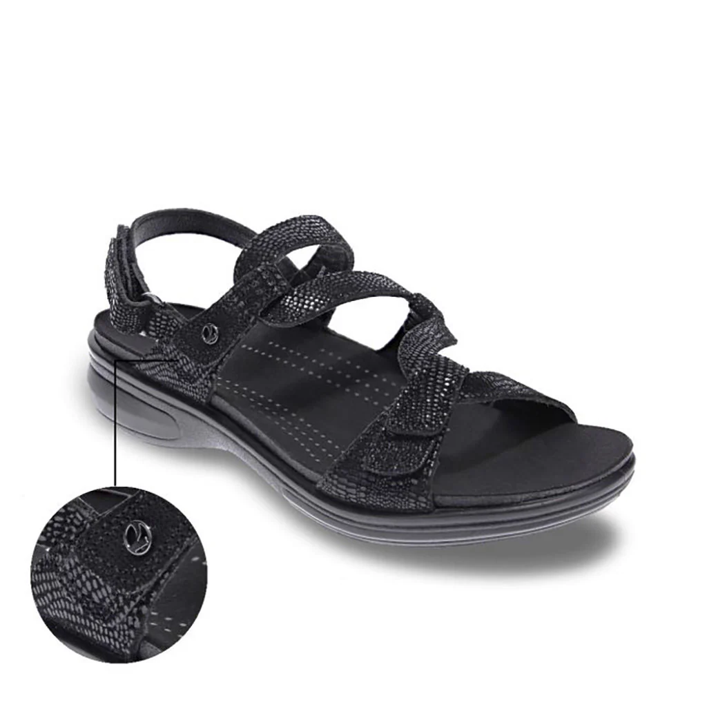 Miami (Wide Fit) - Black Lizard - Image 8