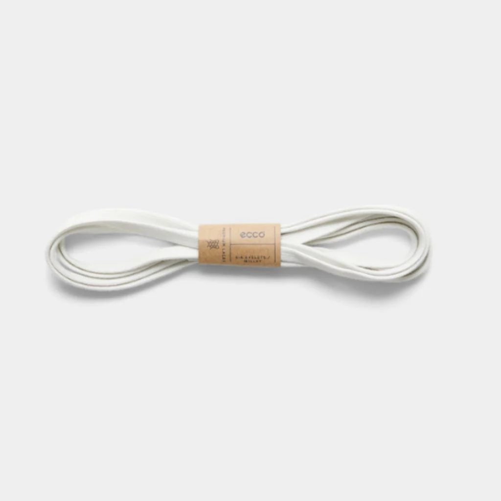 Flat Shoe Laces White - Image 2