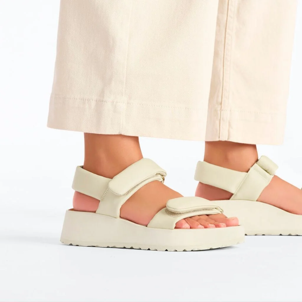 Theda Leather Exquisite Platform Narrow - Ecru - Image 5